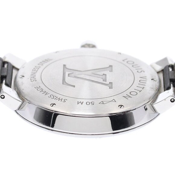 LOUIS VUITTON Tambour Slim Eclipse Q1DM0 Date gray Dial Quartz Men's_882668 - Picture 5 of 7